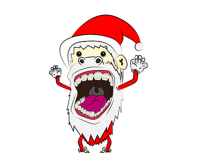 angry santa app branding design icon illustration logo minimal typography ui ux vector web