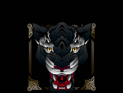 black panther emblem animal animation app branding design emblem icon illustration logo minimal typography vector