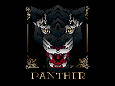 panther animal big cat black branding cat design icon illustration logo minimal panther vector wild