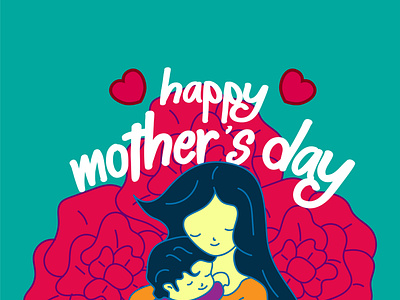 happy mother's day with text i love you mom, vector background i branding day design happy birthday happy mothers day happy new year icon illustration logo minimal mom mother vector