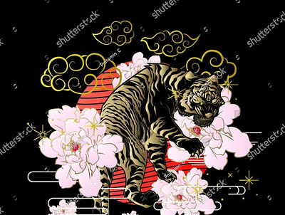 golden tiger era new year 2022 2022 3d animation background branding chinese design golden graphic design icon illustration logo minimal motion graphics new year tiger typography ui vector zodiac