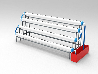 hidroponic concept 3d