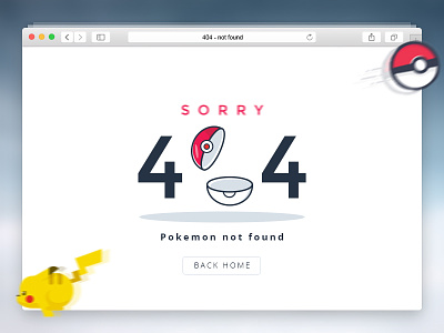 404 - Pokemon Not Found 404 enwebo error page pokemon ui ux web