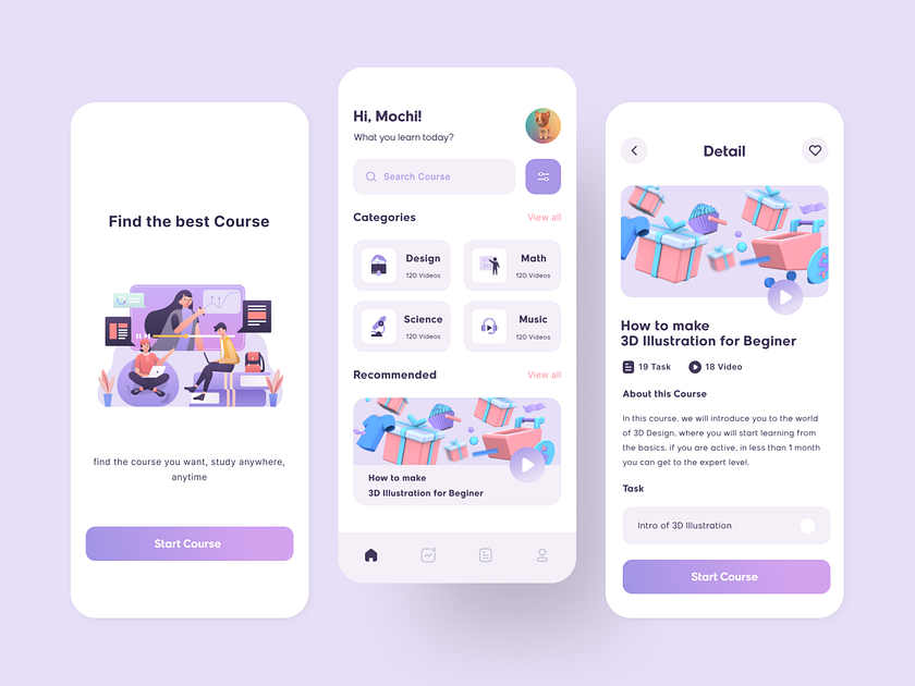 Course App by Faza Dzikrulloh for Sobat.io on Dribbble