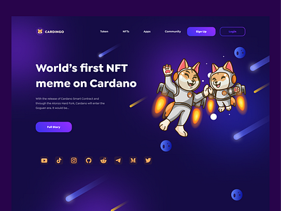 Cardingo - Crypto Landing Page