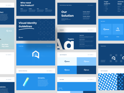 Hoca Estate - Visual Identity Guidelines brand brand design brand guidelines brand identity brand usage branding design home logo logo design modern real estate ui ui design uiux visual identity