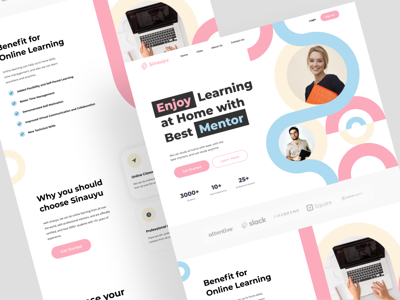 Course Landing Page Designs, Themes, Templates And Downloadable Graphic ...