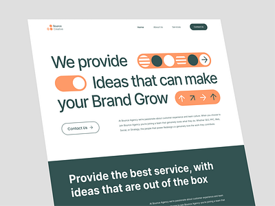 Bounce - Creative Agency Landing Page