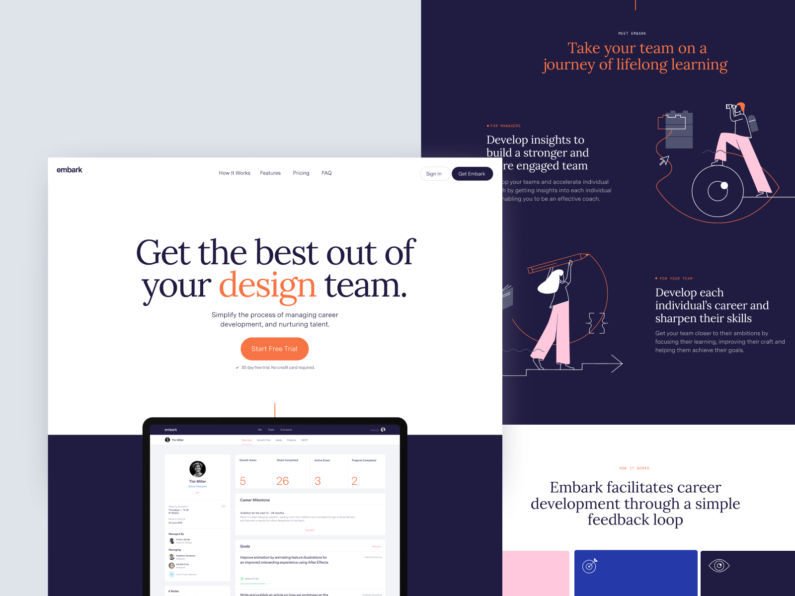 Embark Website by Sheldon Lotter on Dribbble