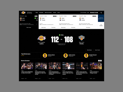 Los Angeles Lakers basketball branding design editorial la lakers los angeles sport typography ui ux visual design website