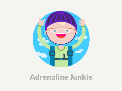 Adrenaline Junkie persona travel