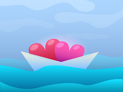 heart in boat