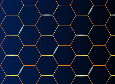 honeycomb pattern abstract background bee blue design gold honeycomb minimal vector