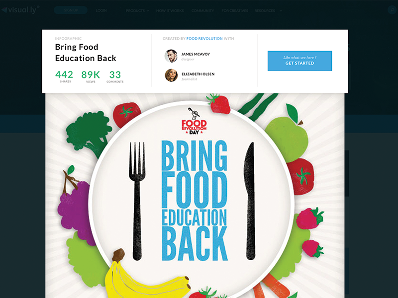 Visually - Project View V2 project uiux design modal popup views