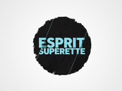 Esprit Superette blog - Logo blog graphic design logotype music