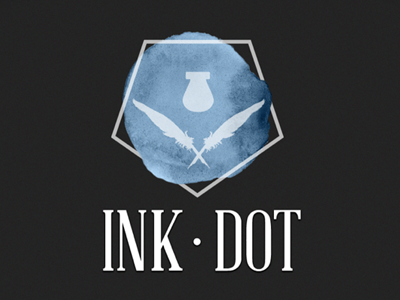 Ink dot logotype design logo project