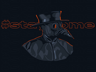 #stayhome | Plague Doctor Illustration