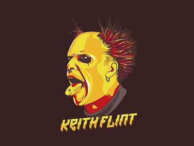 R.I.P. Keith Flint design graphicdesign illustration portrait vector