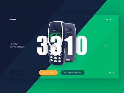 Daily UI #1 | Nokia 3310