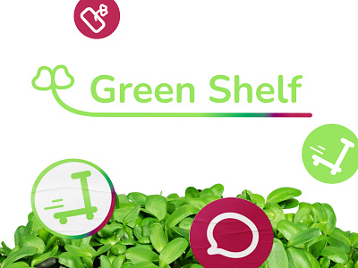 Green Shelf branding graphic design green shelf identity logo microgreens typography logo vector