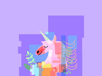 Channelizing my inner unicorn 🦄 adobe illustrator design graphic design illustration vector vector graphics