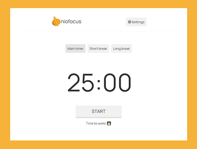 Oniofocus design timer ui web app web design website