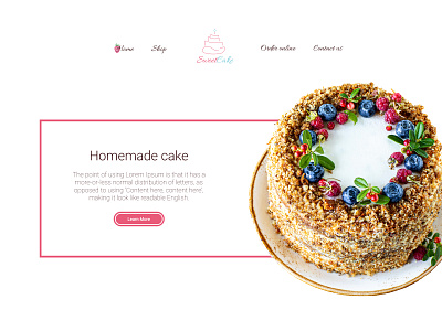 Webdesign Cake cake cake shop design designsite designwebsite site design ui ux website design