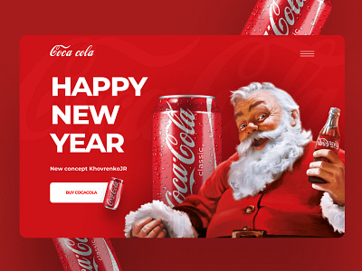 Coca Cola landing page concept khovrenkojr landingpage uiuxdesign webdesign