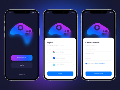 Console mobile apps console khovrenkojr mobiledesign playstation signin signup uidesign webdesign xbox xboxseriesx xboxx