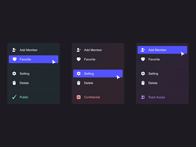 Menu UI Component