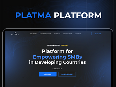 Platma Platform UI/UX cover khovrenkojr platform uiuxdesign ux webdesign