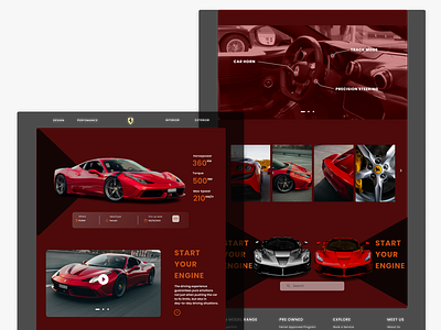 Landing page Super Car