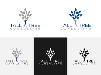 Tall Tree Consulting Logo art branding consulting logo design flat icon illustrator leaf logo logo minimal tree logo typography vector