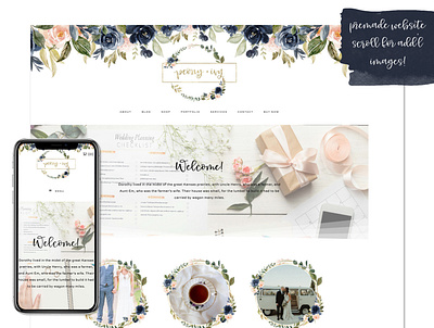 peony ivy desktop copy copy bridal website feminine website floral website florist website premade website website designer website designers websites