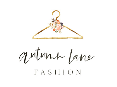 Autumn Florals Golden Hanger Logo