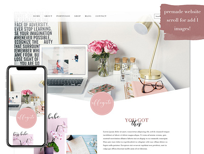 Affogato bridal website clean website design feminine website premade website website designer website designers websites