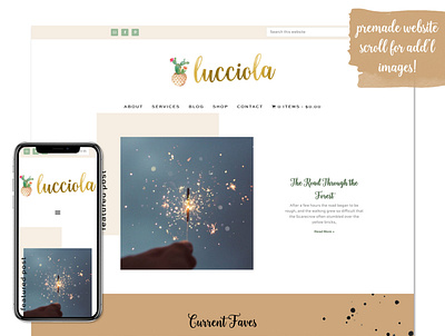 Lucciola boho website bridal website feminine website floral website florist website premade website website designer website designers websites