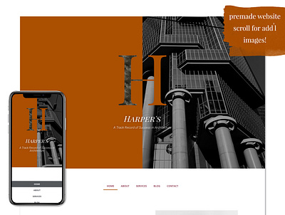 Harper corporate website corporate website design premade website website designer website designers websites