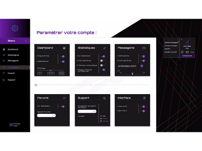 Config profil dahboard daily ui dashboard ui