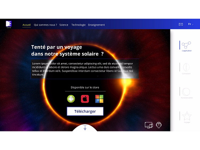 Landing page solaris app school science