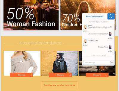 Fashion shop -Instant message ecommerce shop instant message