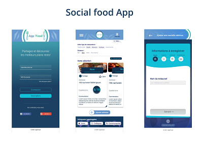 food mobile app food app social uiux