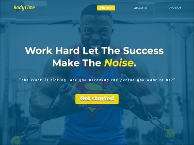 landing page bodyTime bodybuilding fitness gym landingpage web design