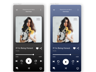 Music Player dailyui ui ux