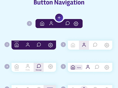 Button Navigation app design graphic design mobile ui ux