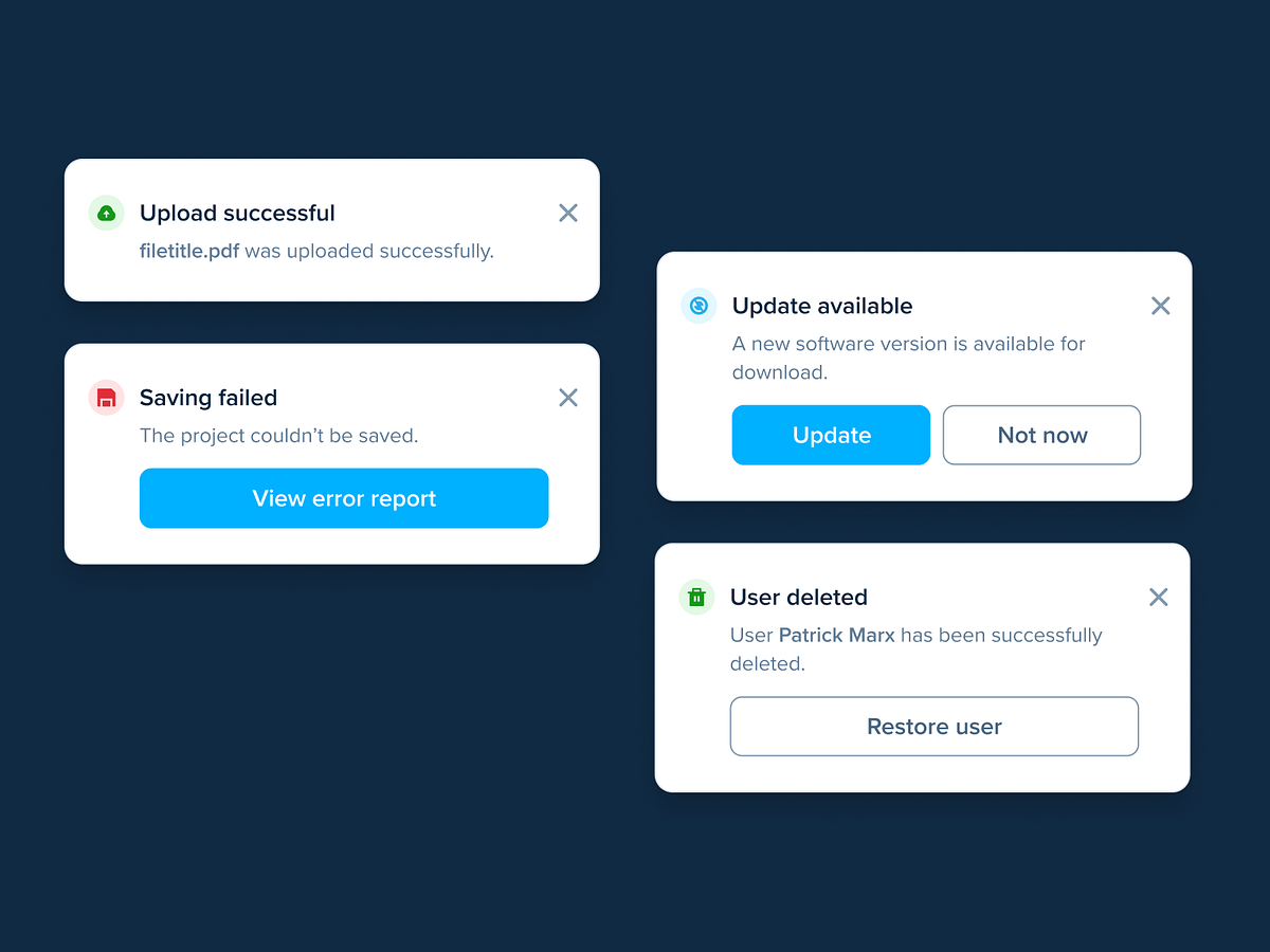 Notifications By Patrick M On Dribbble