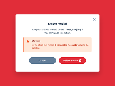 Delete Dialog alert app clean confirm delete dialog error feedback help media minimal modal overlay popover toast ui user interface design ux warning