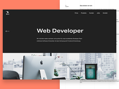 ID.on – Job Detail – Redesign Exploration agency apply bold clean company extended header interface design job minimal monochrome typography ui ux webdesign website