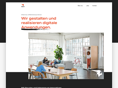 Homepage - Software Company agency brush clean company header homepage minimal studio title web web design webdesign website