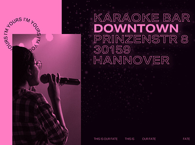 Karaoke Poster - Experimental clean layout minimal modern poster type typogaphy